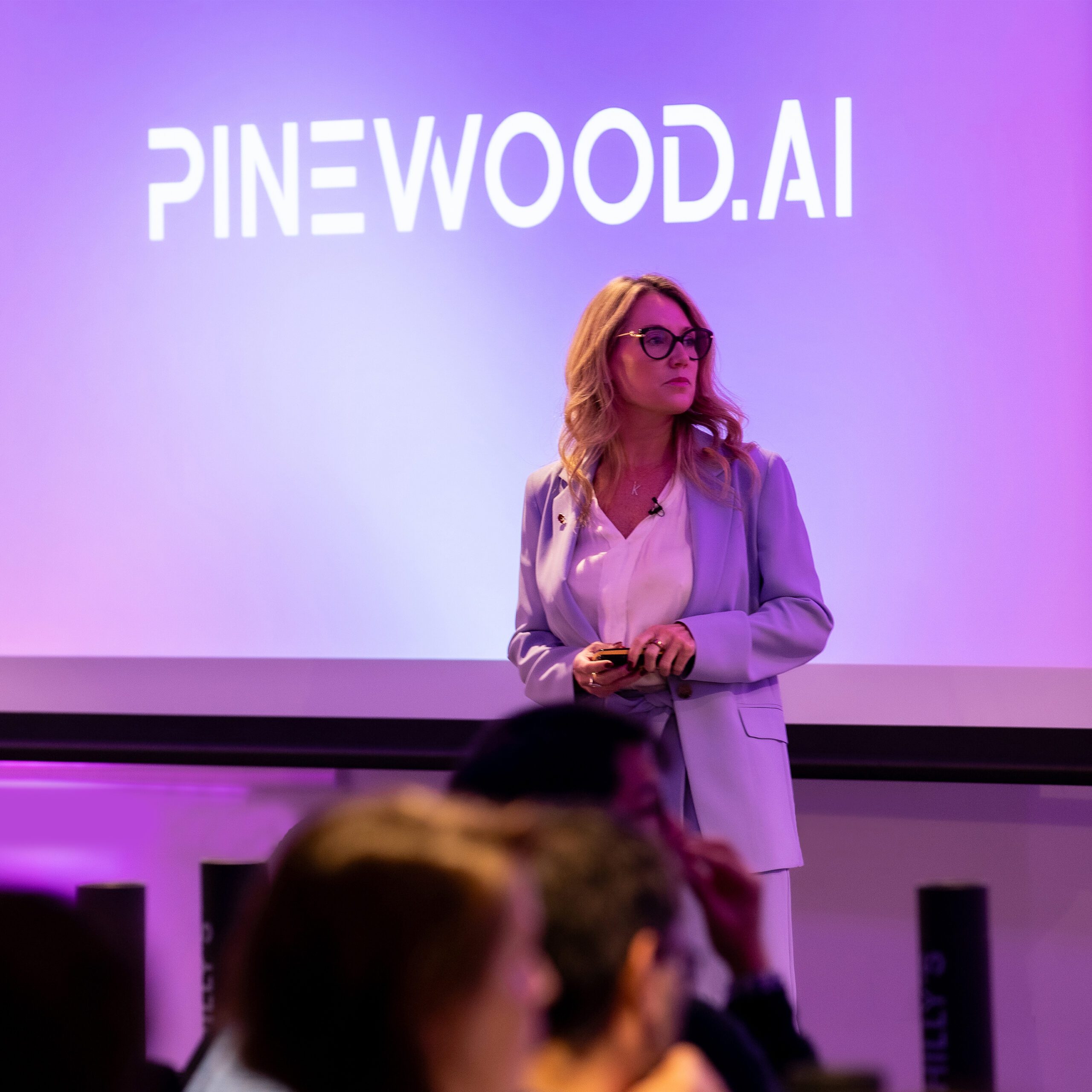 Kim Costello Pinewood's Chief Marketing Officer speaking at Capital Markets Day