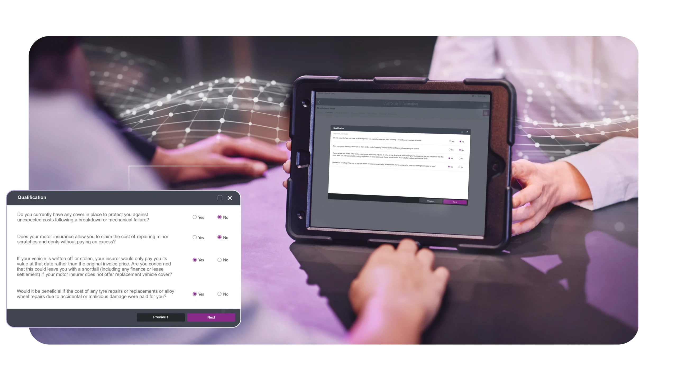 Capture detailed demands and needs statements